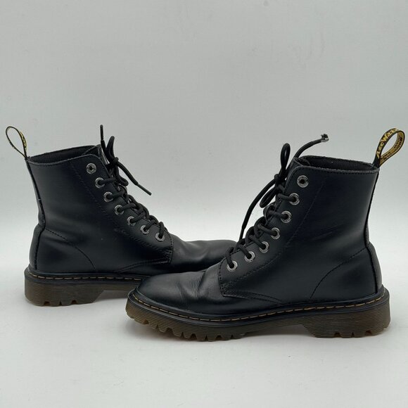 Dr Martens Luana Womens Sz 7 Leather Combat Lace Up Boots Goth Y2K Rave Whimsy - Picture 3 of 10